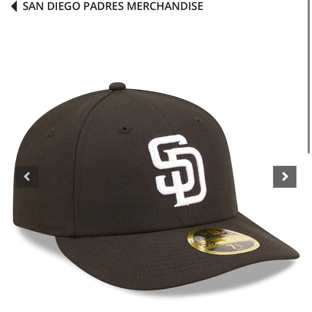 San Diego Padres New Era Black & White Low Profile 59FIFTY Fitted Hat